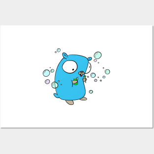 Bubble gopher Posters and Art